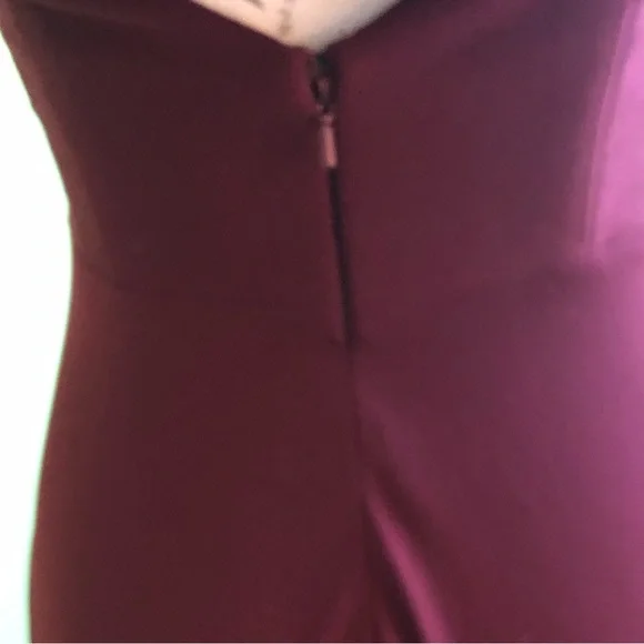 Formal Maroon Dress - Picture 6 of 8